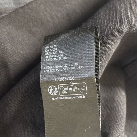 Free people tell me about it midi dress open back soft denim black size 2 new - Picture 10 of 12